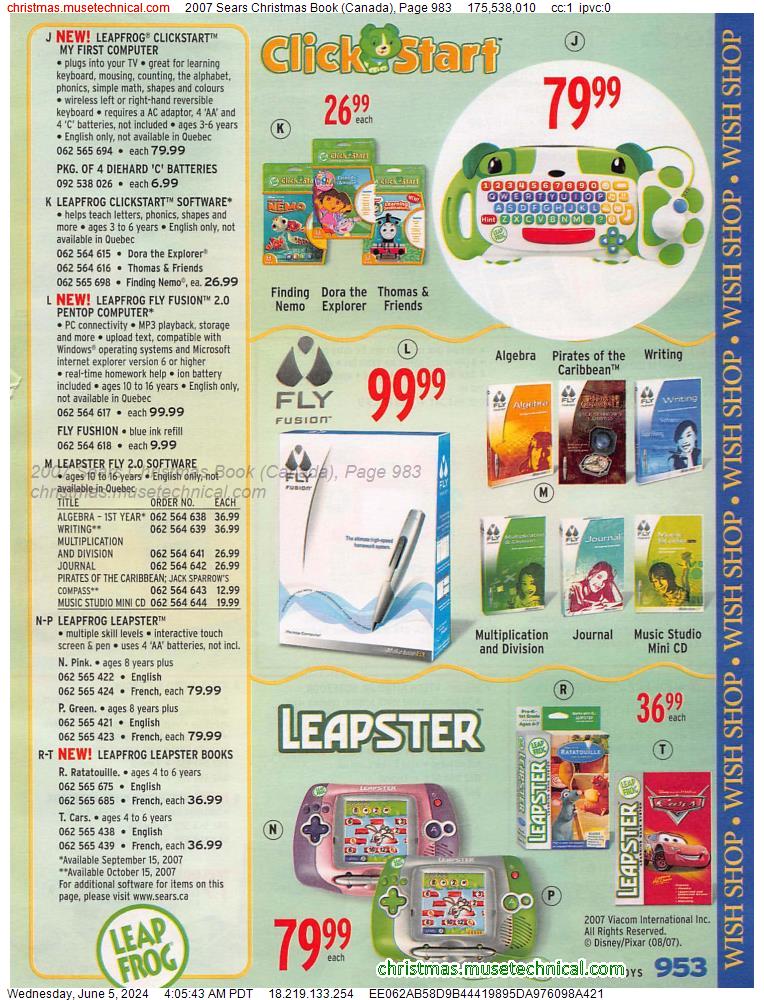 2007 Sears Christmas Book (Canada), Page 983