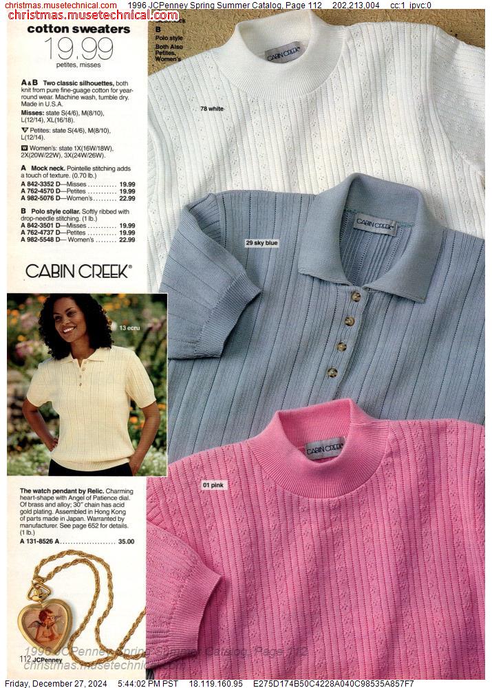 1996 JCPenney Spring Summer Catalog, Page 112