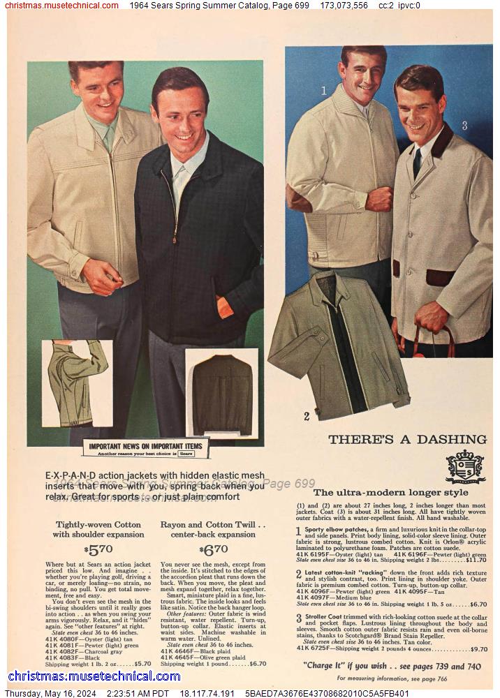 1964 Sears Spring Summer Catalog, Page 699