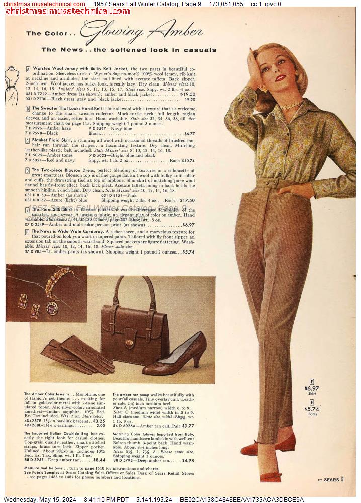 1957 Sears Fall Winter Catalog, Page 9