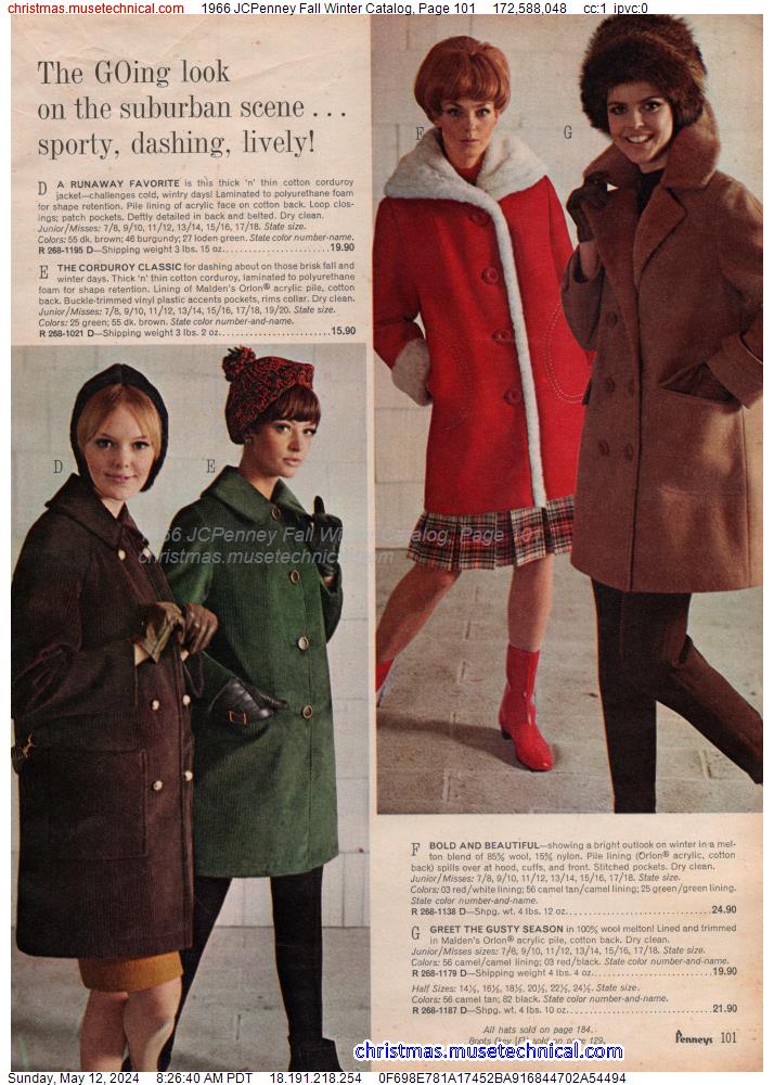 1966 JCPenney Fall Winter Catalog, Page 101