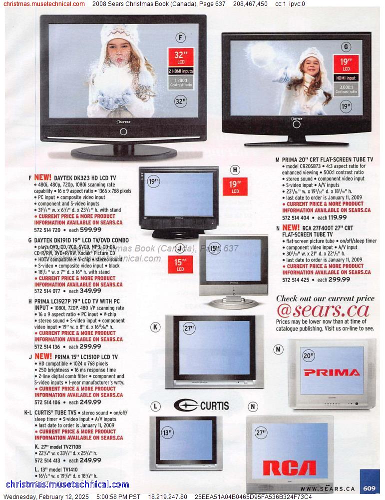 2008 Sears Christmas Book (Canada), Page 637