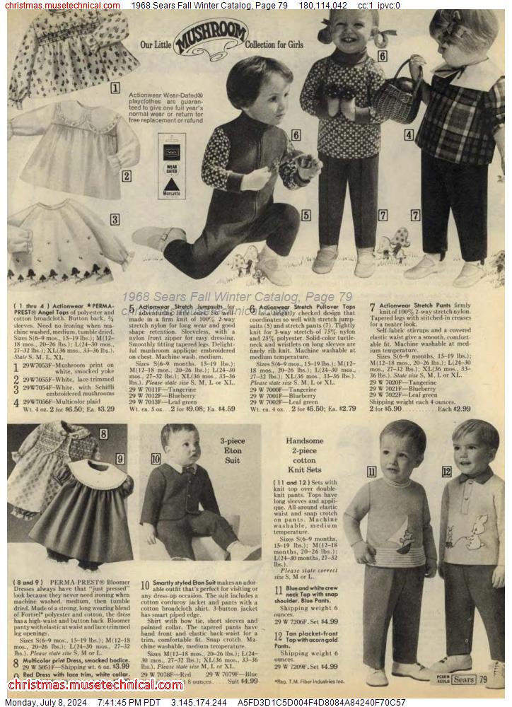 1968 Sears Fall Winter Catalog, Page 79