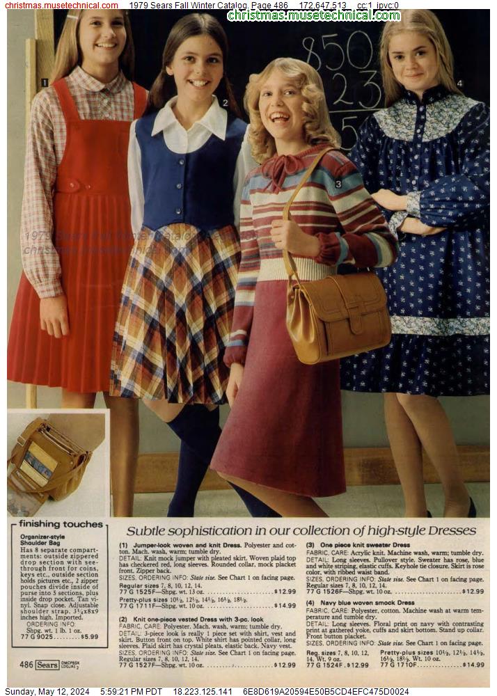 1979 Sears Fall Winter Catalog, Page 486