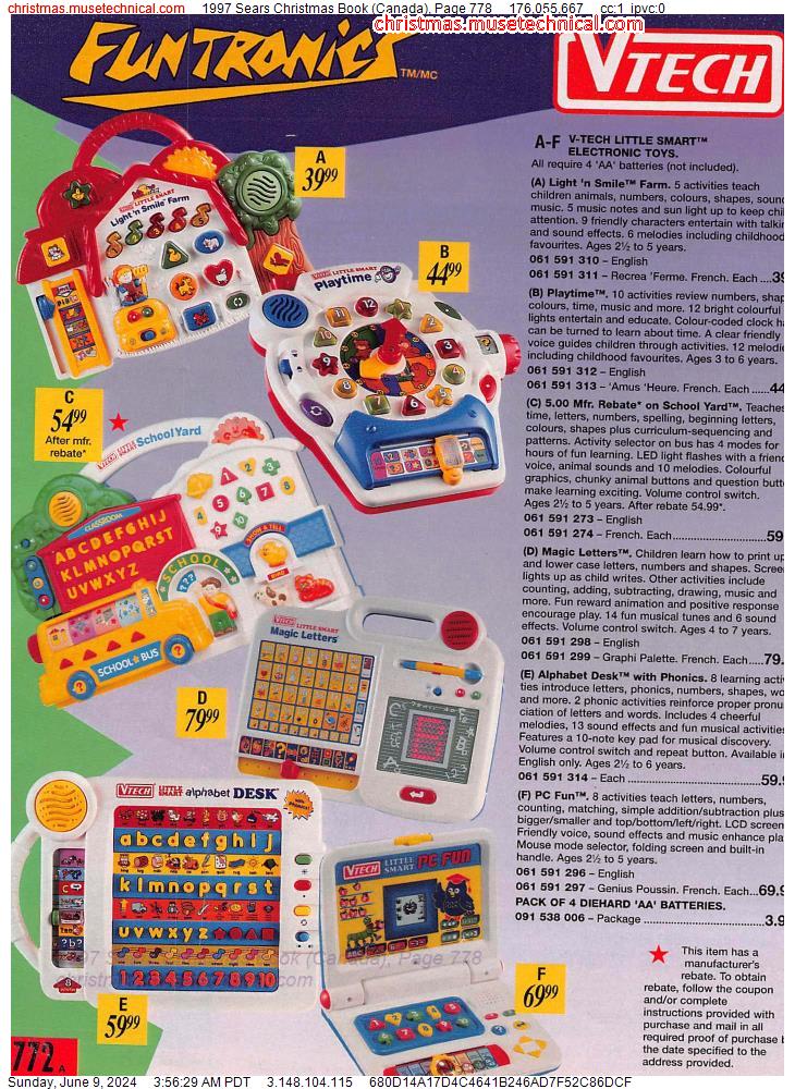 1997 Sears Christmas Book (Canada), Page 778