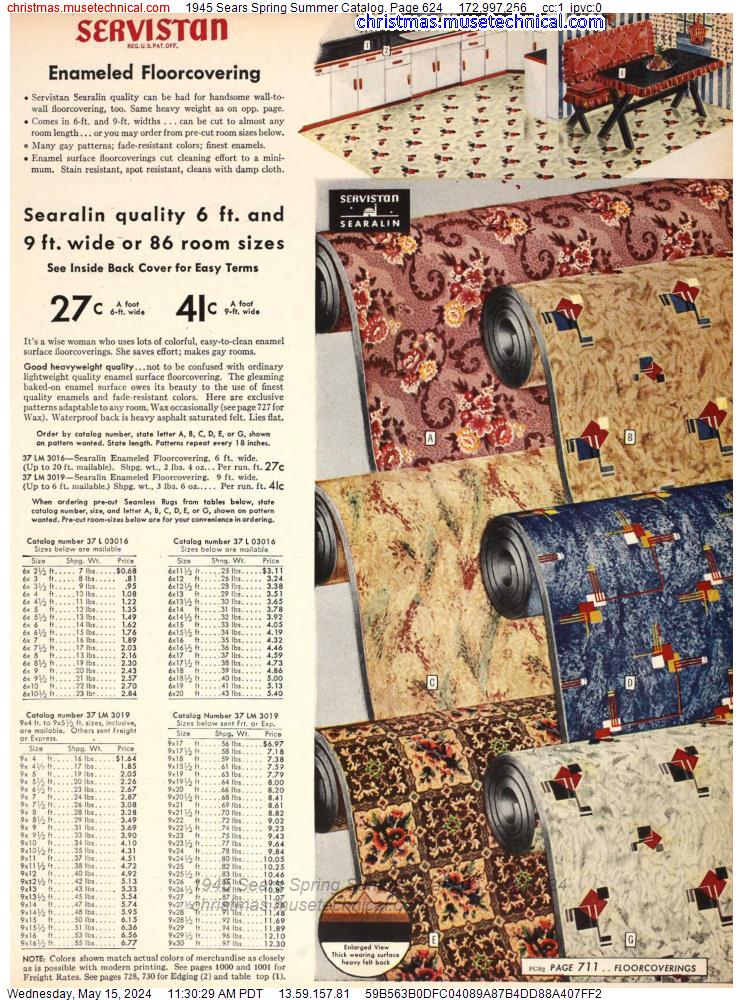 1945 Sears Spring Summer Catalog, Page 624