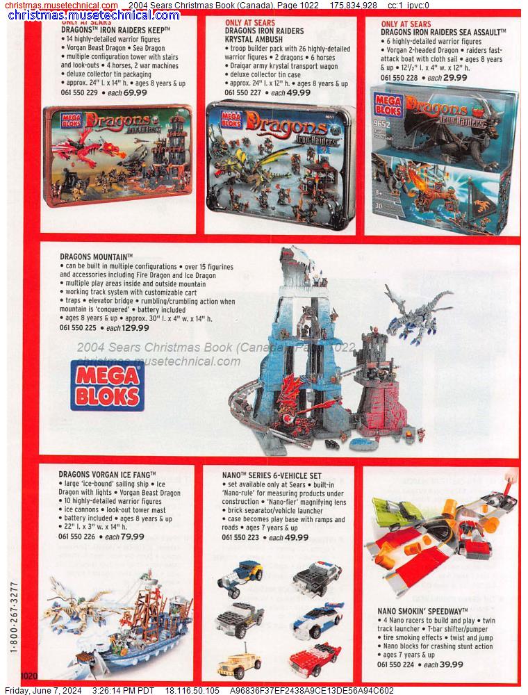 2004 Sears Christmas Book (Canada), Page 1022