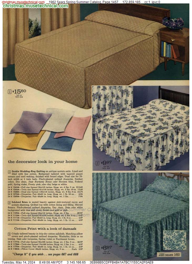 1962 Sears Spring Summer Catalog, Page 1457