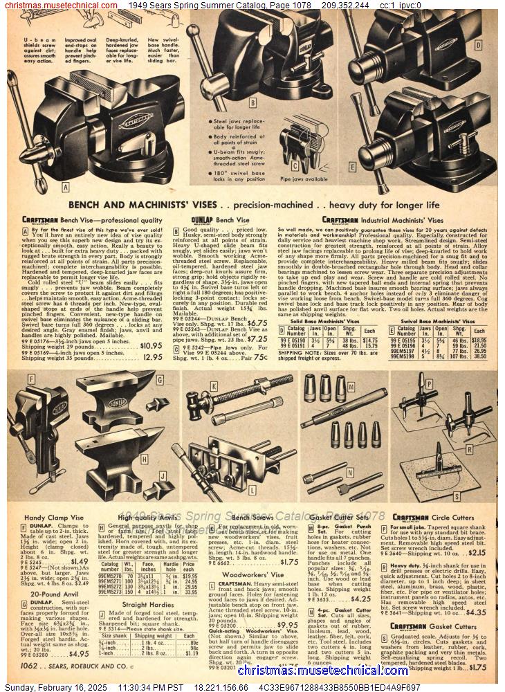 1949 Sears Spring Summer Catalog, Page 1078