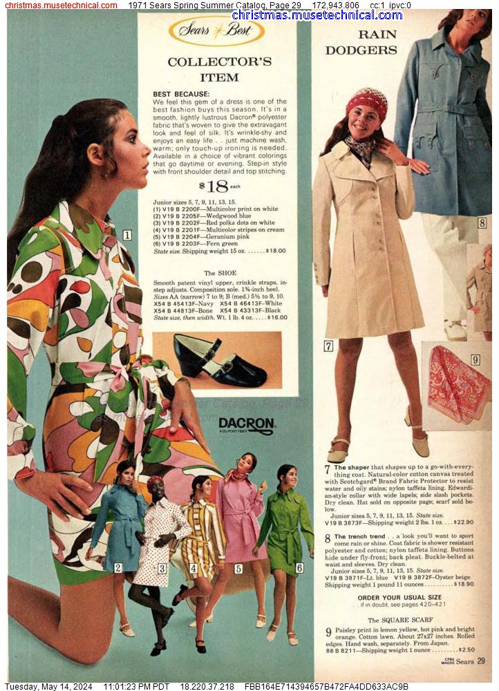 1971 Sears Spring Summer Catalog, Page 29