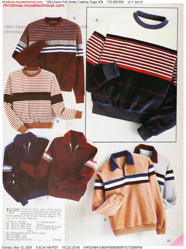 1984 Sears Fall Winter Catalog, Page 406