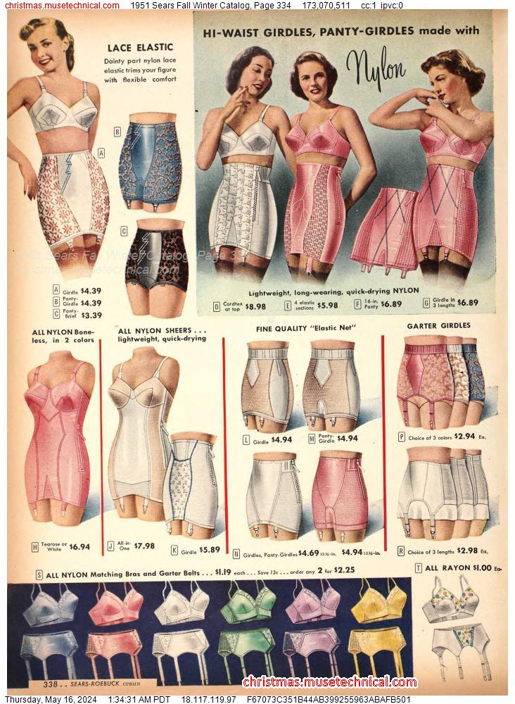 1951 Sears Fall Winter Catalog, Page 334