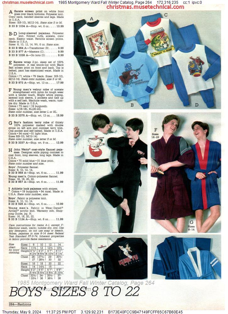 1985 Montgomery Ward Fall Winter Catalog, Page 264