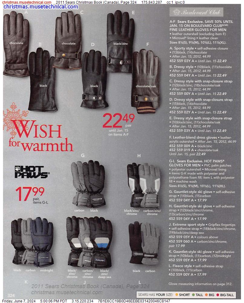 2011 Sears Christmas Book (Canada), Page 324