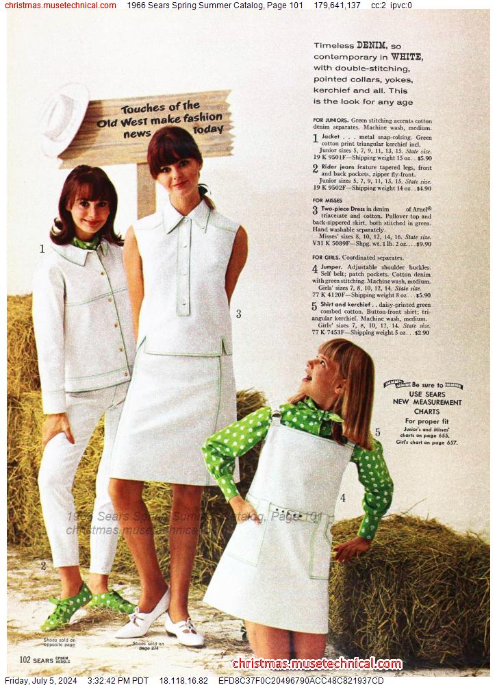 1966 Sears Spring Summer Catalog, Page 101