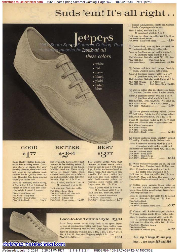 1961 Sears Spring Summer Catalog, Page 142