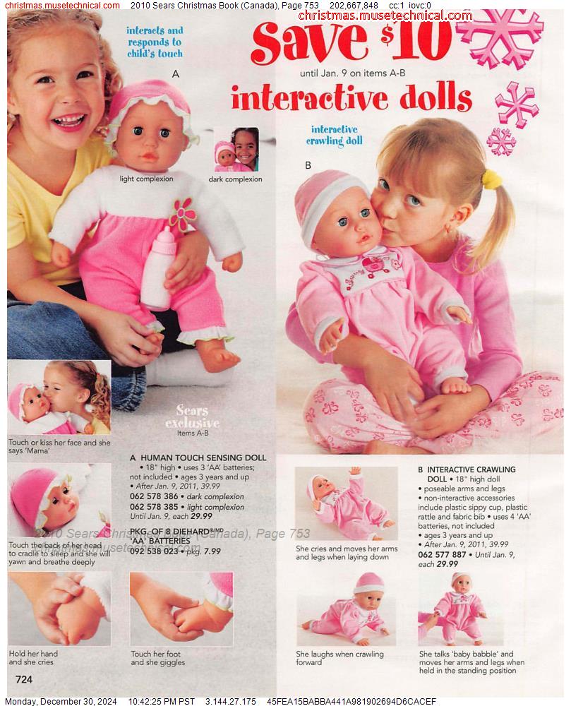 2010 Sears Christmas Book (Canada), Page 753