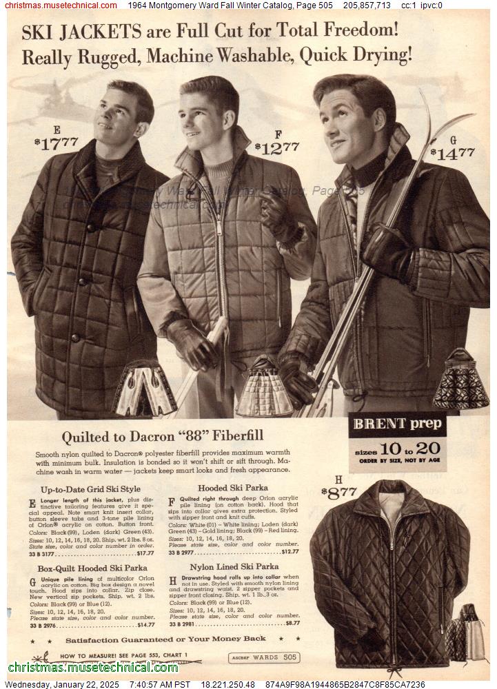 1964 Montgomery Ward Fall Winter Catalog, Page 505