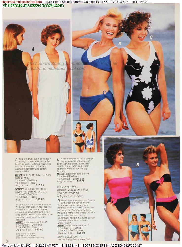 1987 Sears Spring Summer Catalog, Page 56