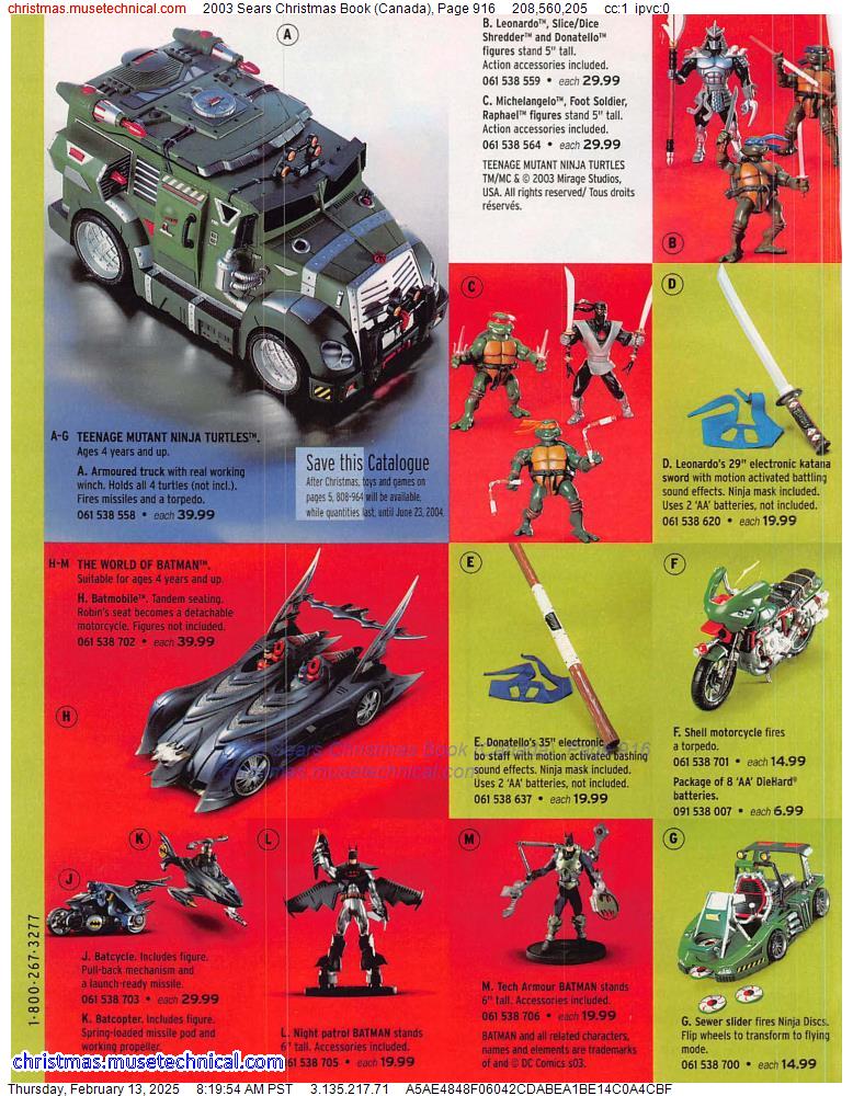 2003 Sears Christmas Book (Canada), Page 916