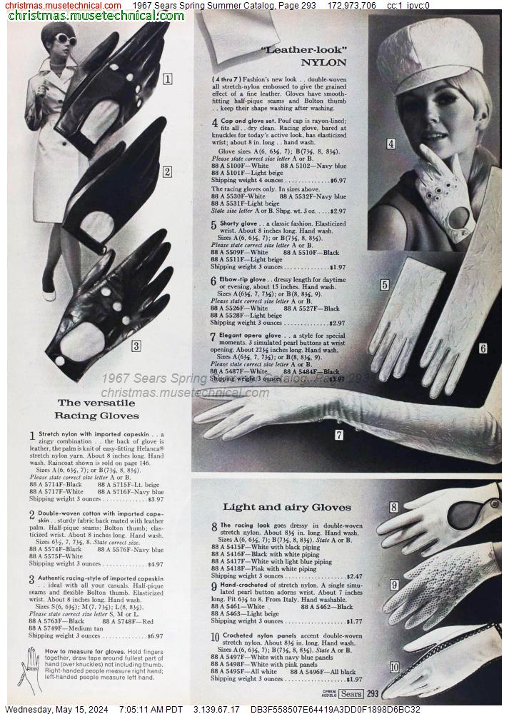 1967 Sears Spring Summer Catalog, Page 293
