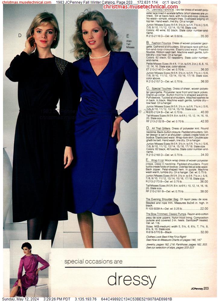 1983 JCPenney Fall Winter Catalog, Page 203