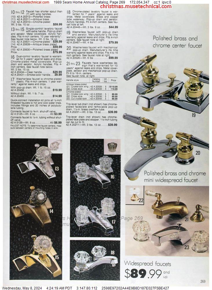 1989 Sears Home Annual Catalog, Page 269