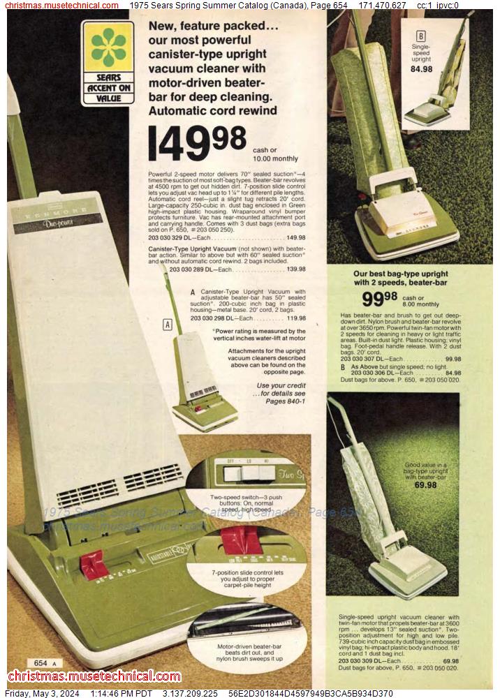 1975 Sears Spring Summer Catalog (Canada), Page 654