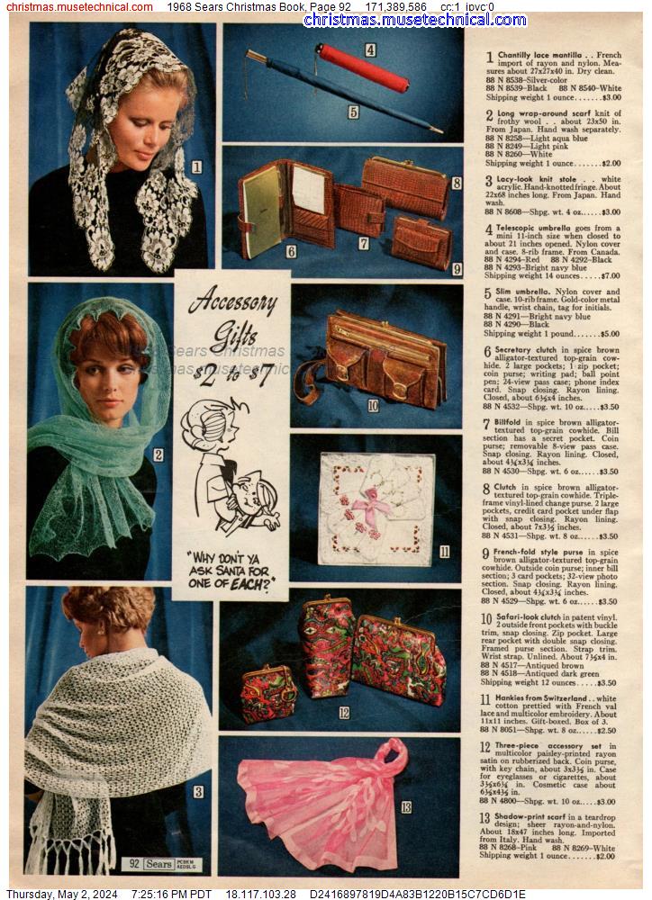 1968 Sears Christmas Book, Page 92