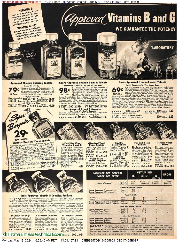 1941 Sears Fall Winter Catalog, Page 693