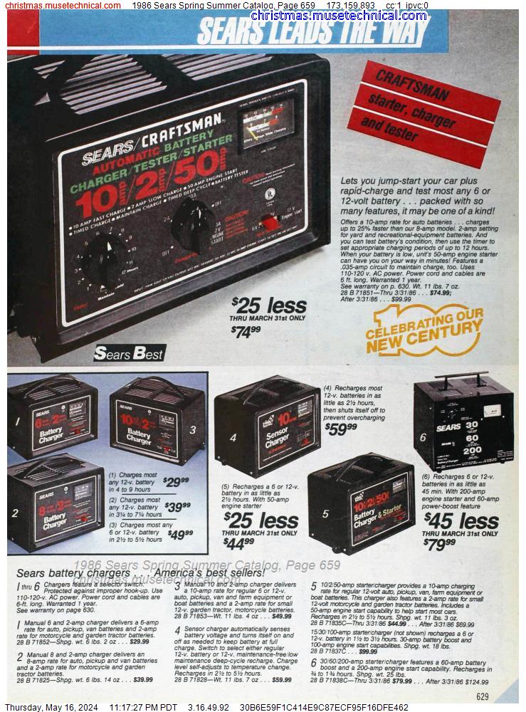 1986 Sears Spring Summer Catalog, Page 659