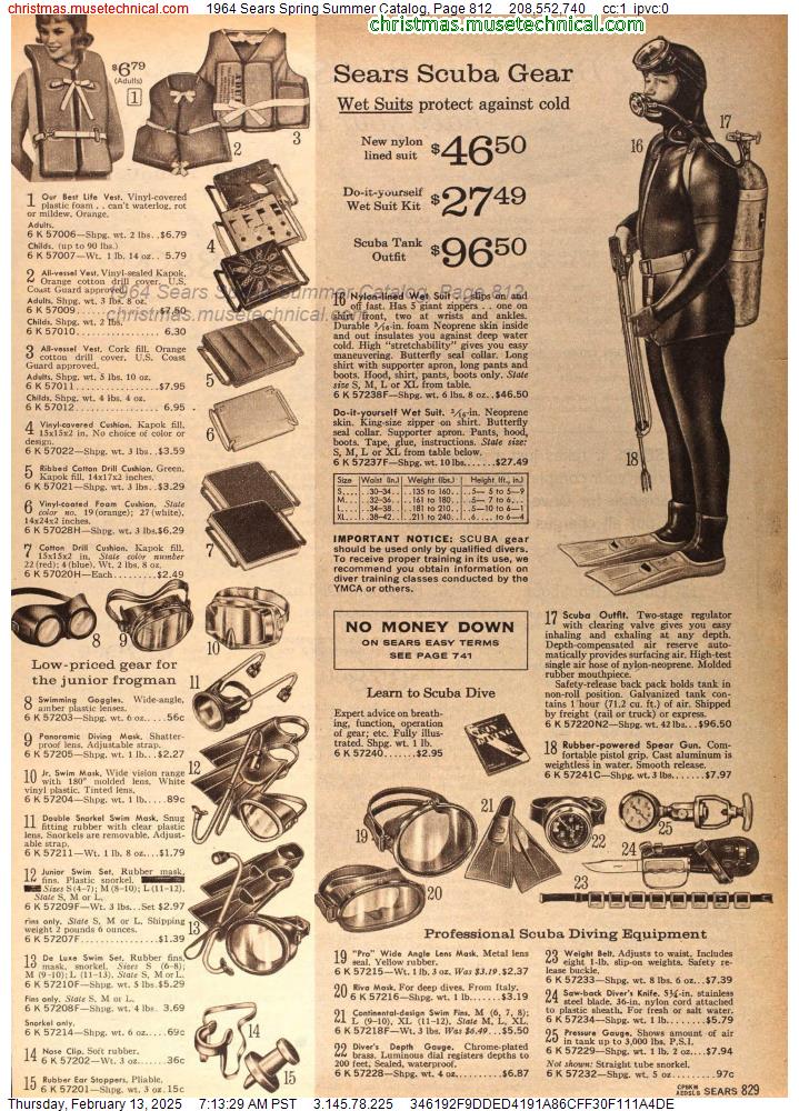 1964 Sears Spring Summer Catalog, Page 812