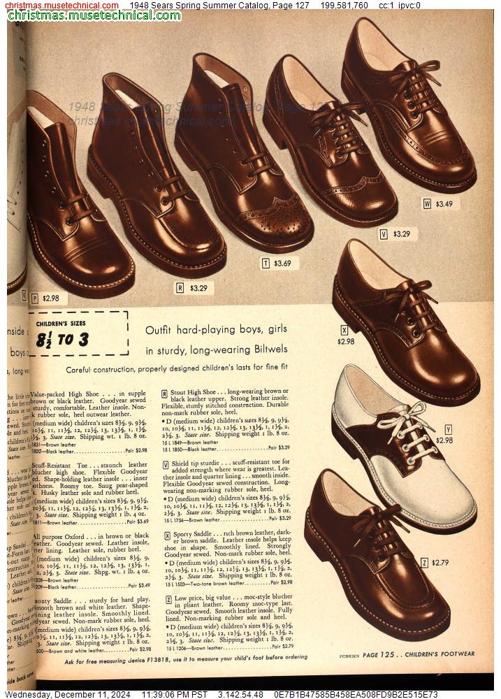 1948 Sears Spring Summer Catalog, Page 127