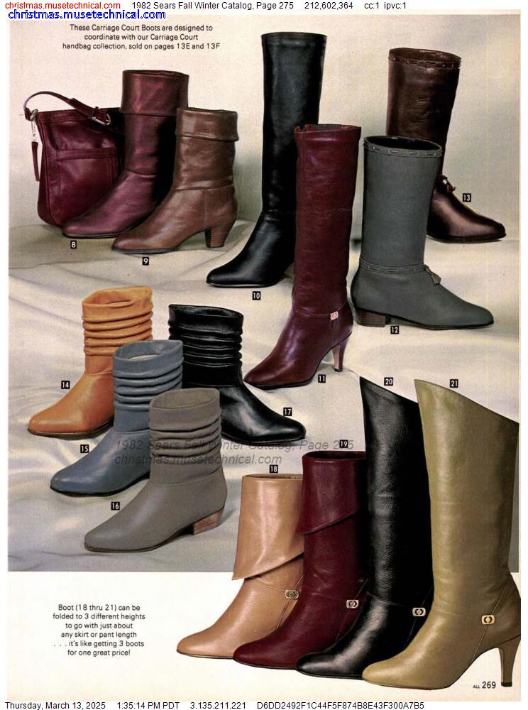 1982 Sears Fall Winter Catalog, Page 275