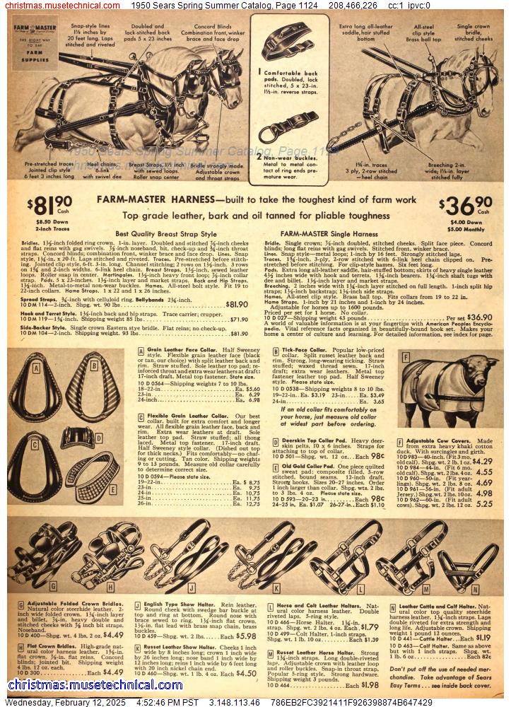 1950 Sears Spring Summer Catalog, Page 1124