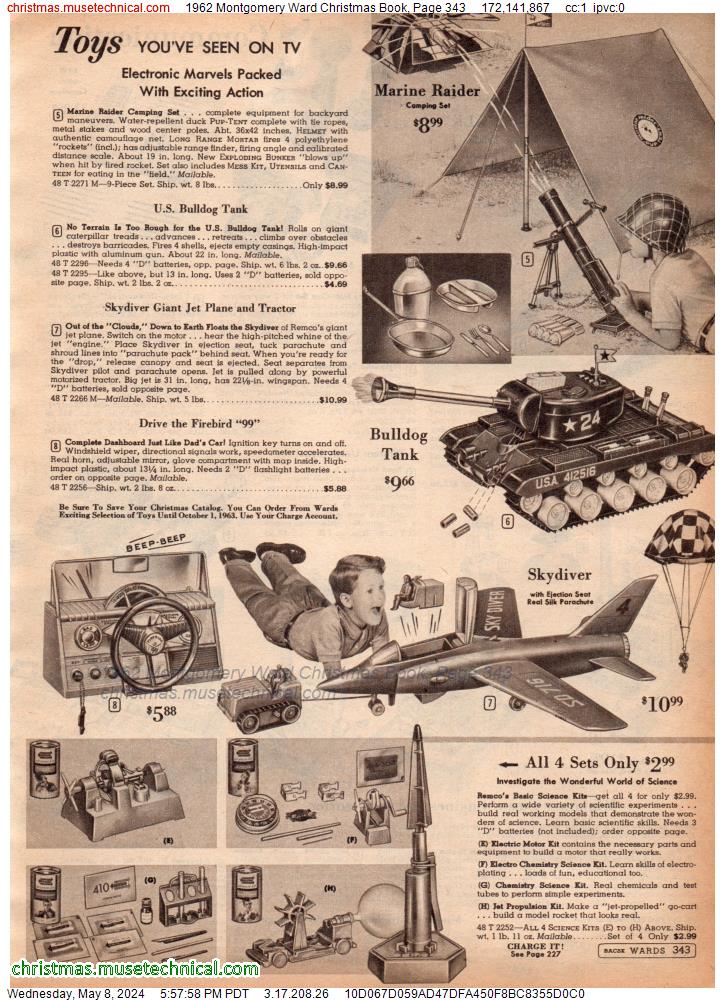 1962 Montgomery Ward Christmas Book, Page 343
