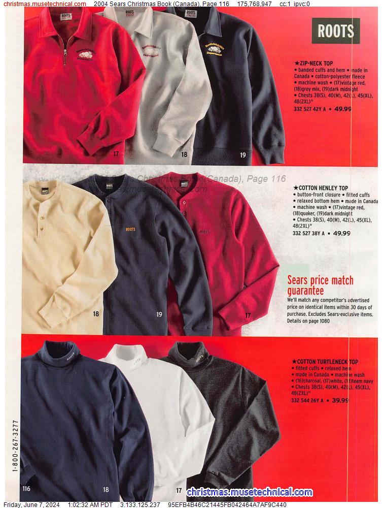 2004 Sears Christmas Book (Canada), Page 116