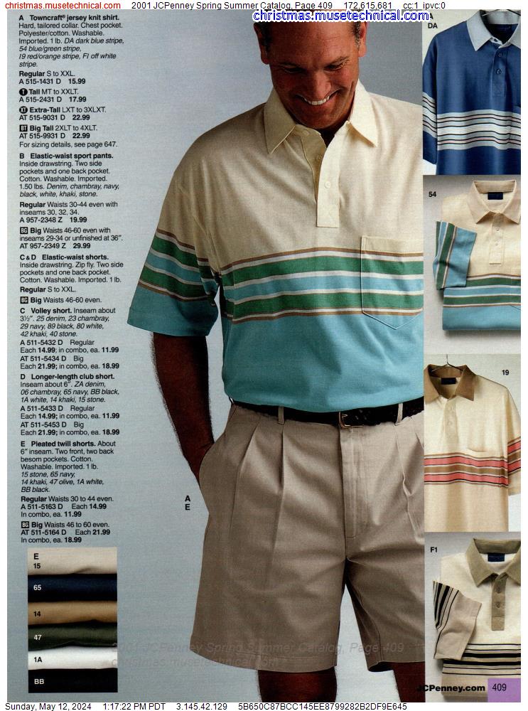 2001 JCPenney Spring Summer Catalog, Page 409