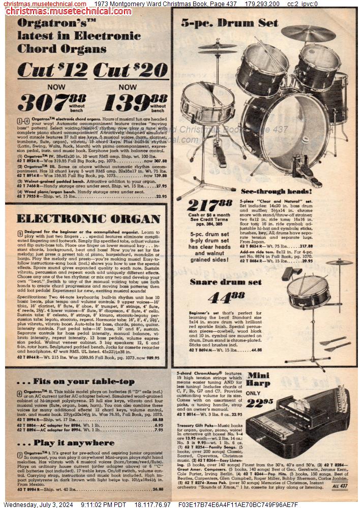 1973 Montgomery Ward Christmas Book, Page 437