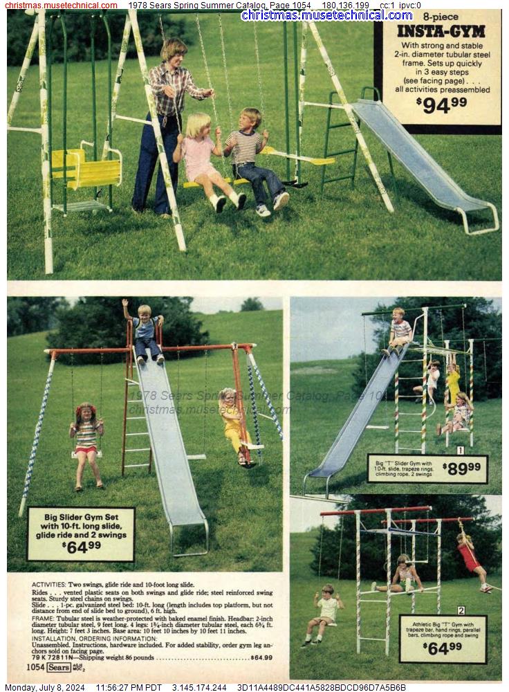 1978 Sears Spring Summer Catalog, Page 1054