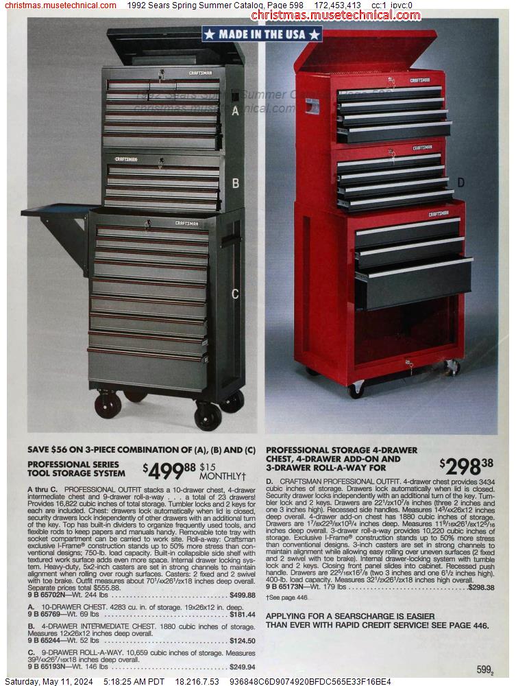 1992 Sears Spring Summer Catalog, Page 598