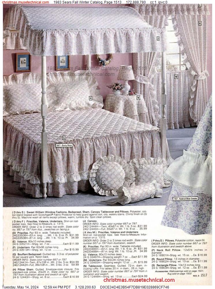 1983 Sears Fall Winter Catalog, Page 1513