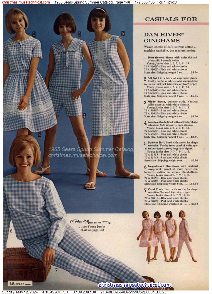 1965 Sears Spring Summer Catalog, Page 148
