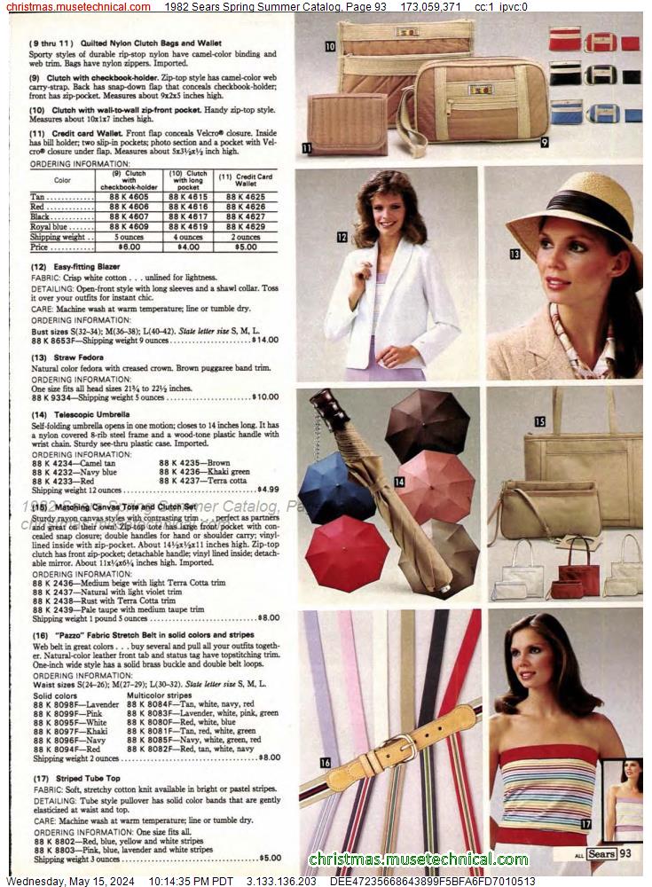 1982 Sears Spring Summer Catalog, Page 93