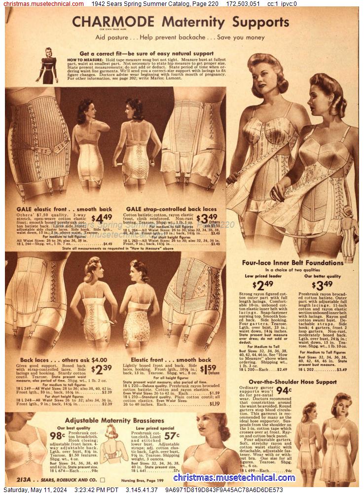 1942 Sears Spring Summer Catalog, Page 220