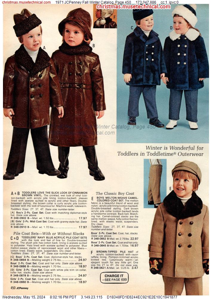 1971 JCPenney Fall Winter Catalog, Page 450