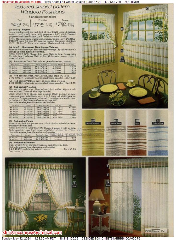 1979 Sears Fall Winter Catalog, Page 1501