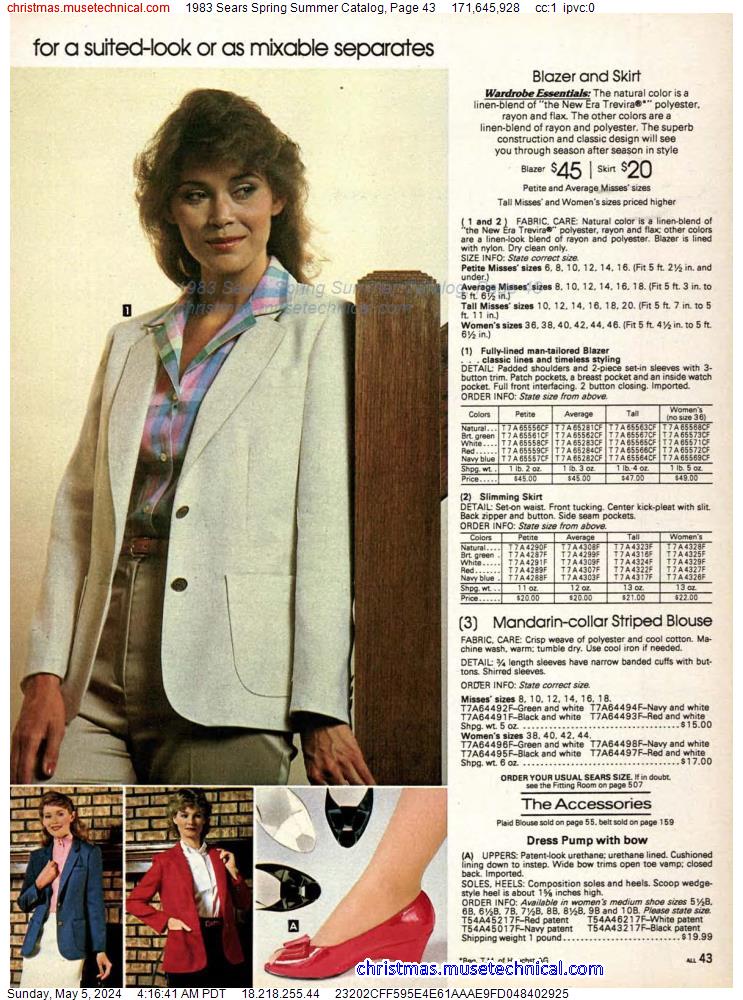 1983 Sears Spring Summer Catalog, Page 43