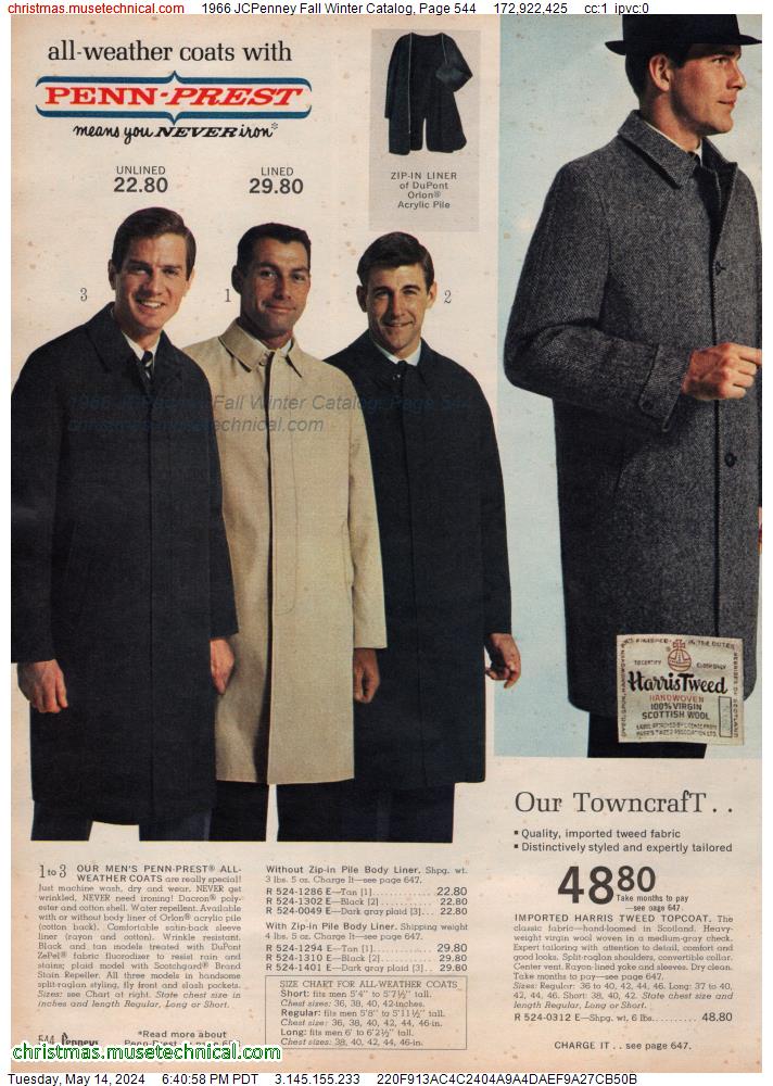 1966 JCPenney Fall Winter Catalog, Page 544