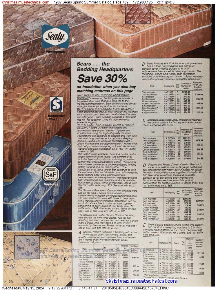 1987 Sears Spring Summer Catalog, Page 789
